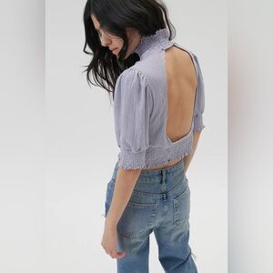 Urban Outfitters Noelle Open Back Crop Top